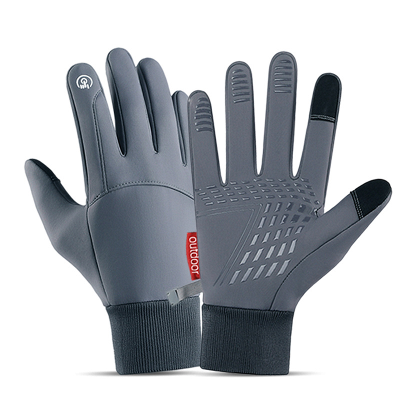 Otoño e invierno guantes térmicos al aire libre de los hombres forrados de lana a prueba de viento pantalla táctil impermeable deportes ciclismo guantes de esquí fabricante femenino