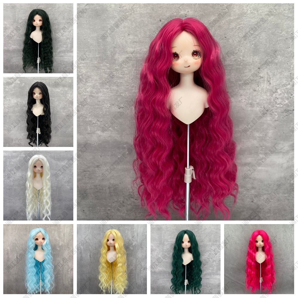 {Lucy Wig} New presale BJD Medium Hand Roll 3 Points 4 Points 6 Points Giant Baby Xiong Mei Wa Blank Fake Hair