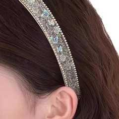 気質プリンセススタイル蝶クラッシュクリスタルヘッドバンド女性のための 2025 新しいハイエンド西洋スタイルファッションヘッドバンドヘアピンヘッドバンド