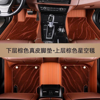 Tuang X Passat fully enclosed – Ayaqaltılar (Kovriklər) - foot-mat-brown-brown-starry-sky-blanket