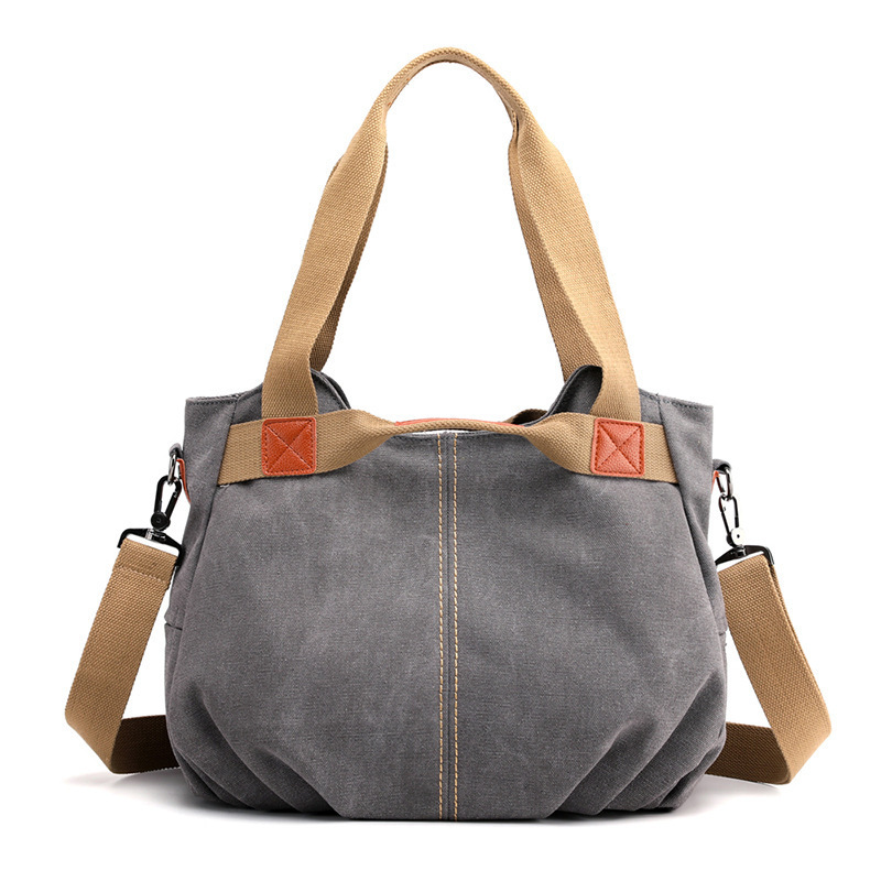 Fashion New Arrival Women's Canvas Women's Bag Retro Shoulder Crossbody Handbag Multicolor Large Capacity OL Commuter Bag
