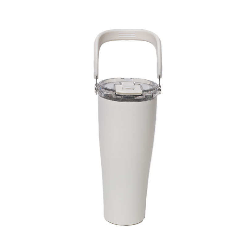 Amazon 40 Taza de agua de acero inoxidable roja Taza de oficina al aire libre Taza de aislamiento de calor de mujer Taza de acero inoxidable