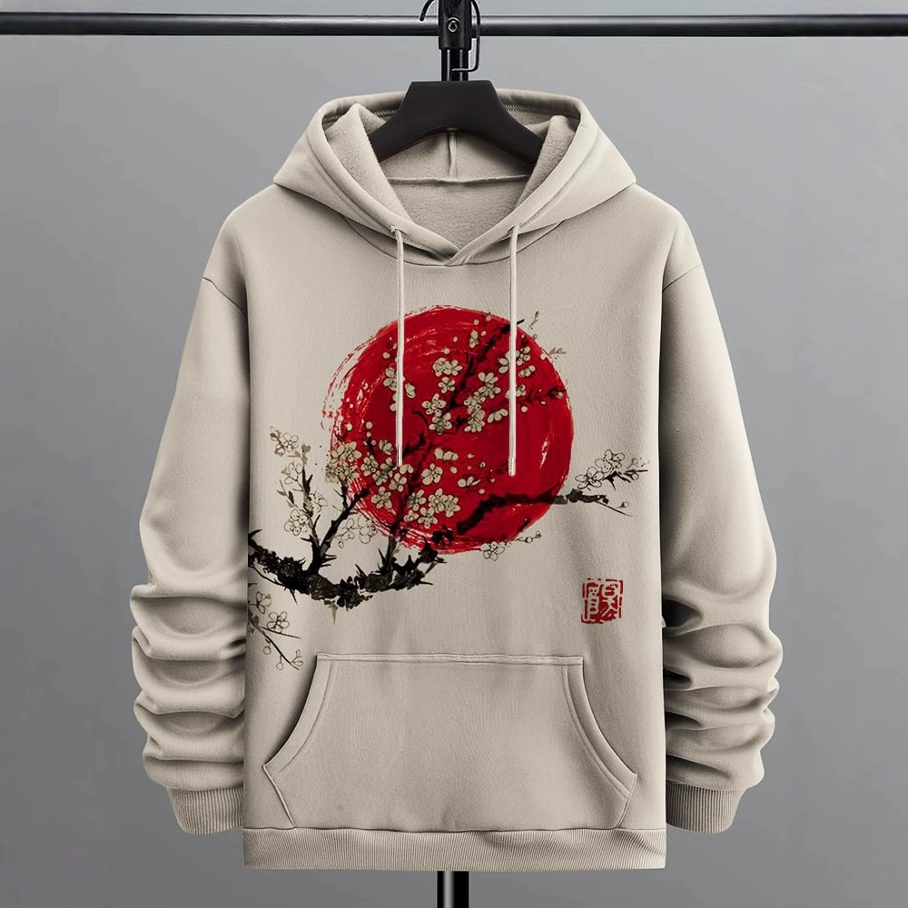 2024 осень-зима толстовка куртка свитер 3D с принтом в японском стиле узор для мужчин трансграничный новый производитель