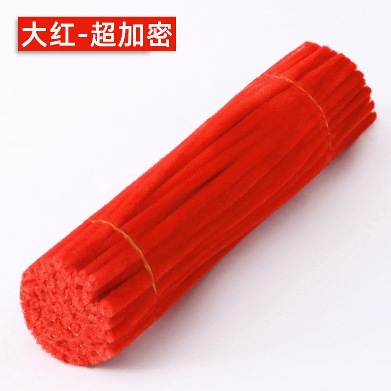 Kit de manualidades DIY con palitos retorcidos de un solo color, palitos retorcidos de chenilla coloridos, palitos retorcidos de chenilla densos al por mayor. image 16