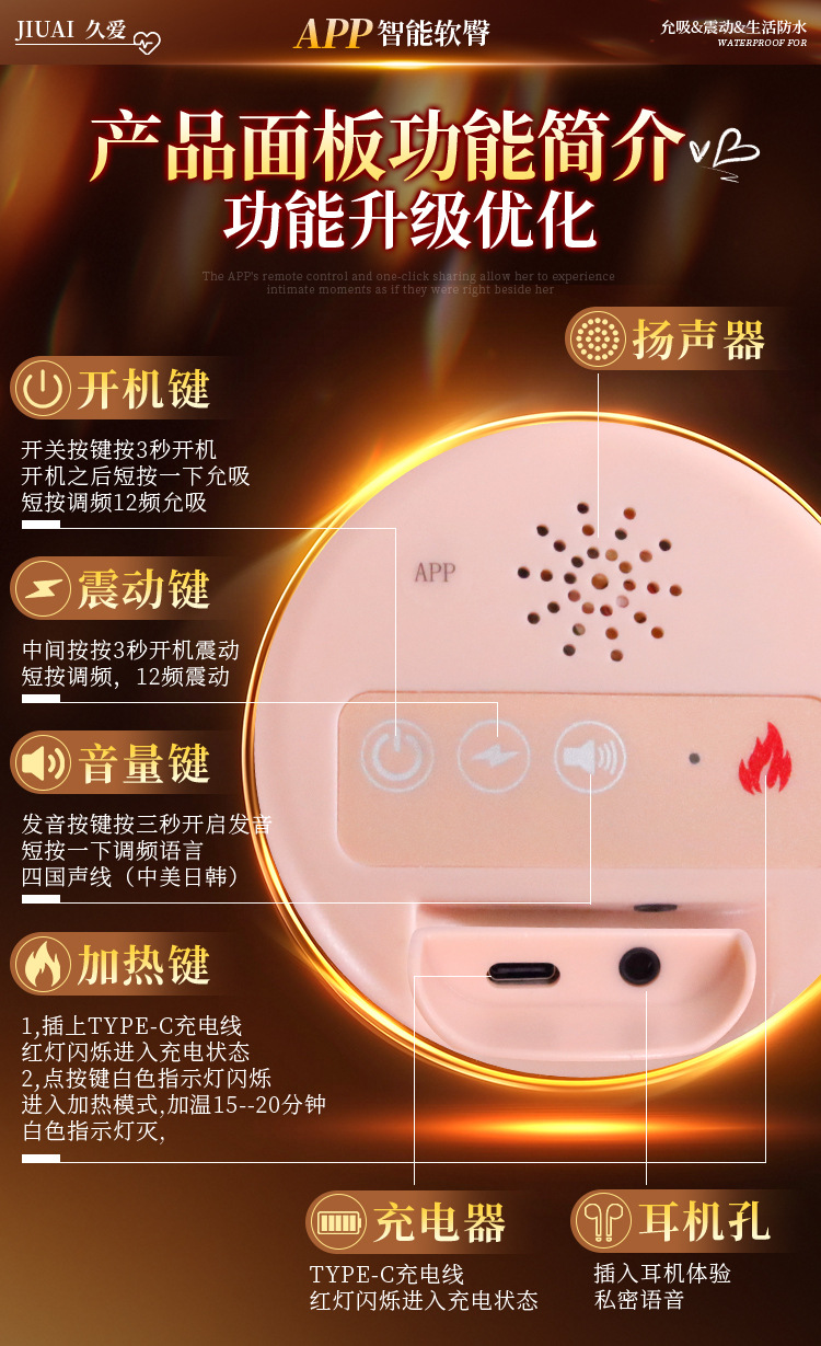 Male Masturbator with Big Butt Design, TPE Inverted Mold, Vibration Control, Flesh Tone — detail image 22