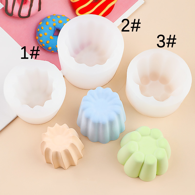 Pudín tridimensional Molde de silicona Koluli Jabón hecho a mano Molde de amasado Molde de gelatina de chocolate