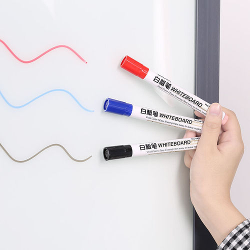 Deli stationery whiteboard pen 6817 economical thin 2.0mm easy to wipe without leaving traces whiteboard pen large pen marker pen