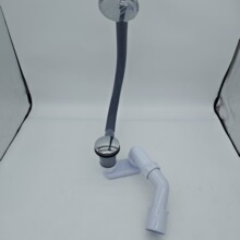 供应浴缸弹跳式塑料波纹式管子下水器连体式弹跳浴缸下水器