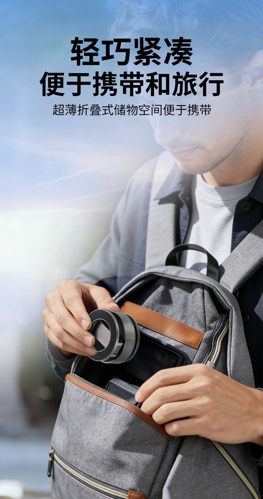 Cross-Border Car Mobile Phone Holder, Three-Axis Foldable, All-Metal, Vacuum Adsorption, Magnetic Car Mount, Dashboard Windshield Mount