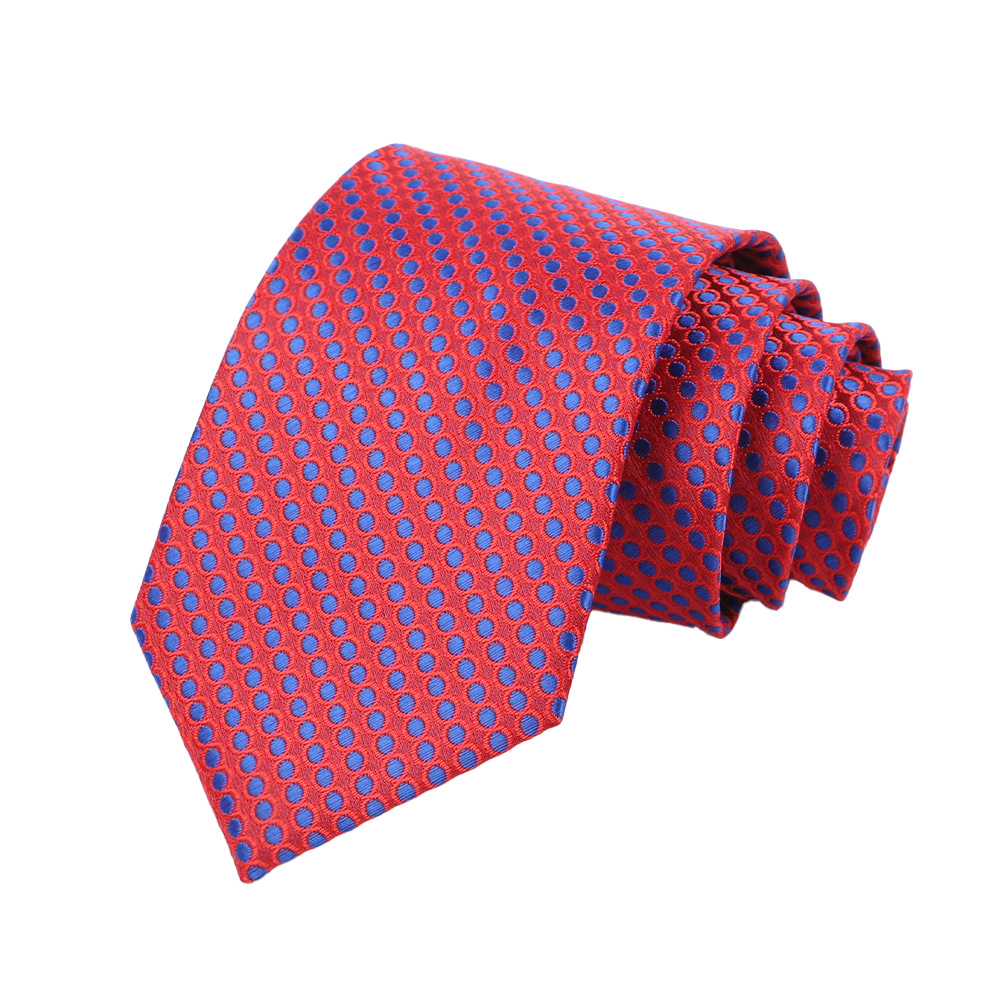 Corbata de hombre 8cm para hombre, bordado jacquard de alta calidad para hombre, corbata de negocios, corbata de seda de poliéster, fábrica al por mayor