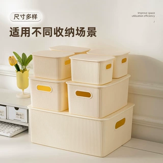 多巴胺桌面收纳盒家用客厅零食杂物化妆盒定制大容量收纳储物盒子