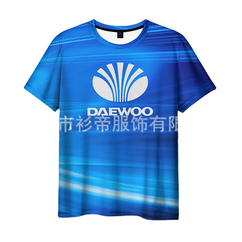 High quality trend summer T-shirt with a round collar