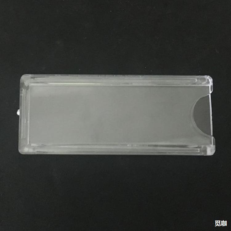 标准3 4寸横款亚克力透明照片插盒职务卡价格牌广告插槽双层卡槽