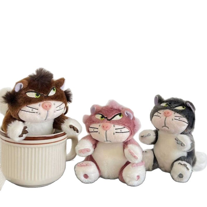面白いルシファーキャットキーホルダーぬいぐるみペンダントクリエイティブ斜視子猫バッグペンダントキャッチマシン人形小さな人形|undefined