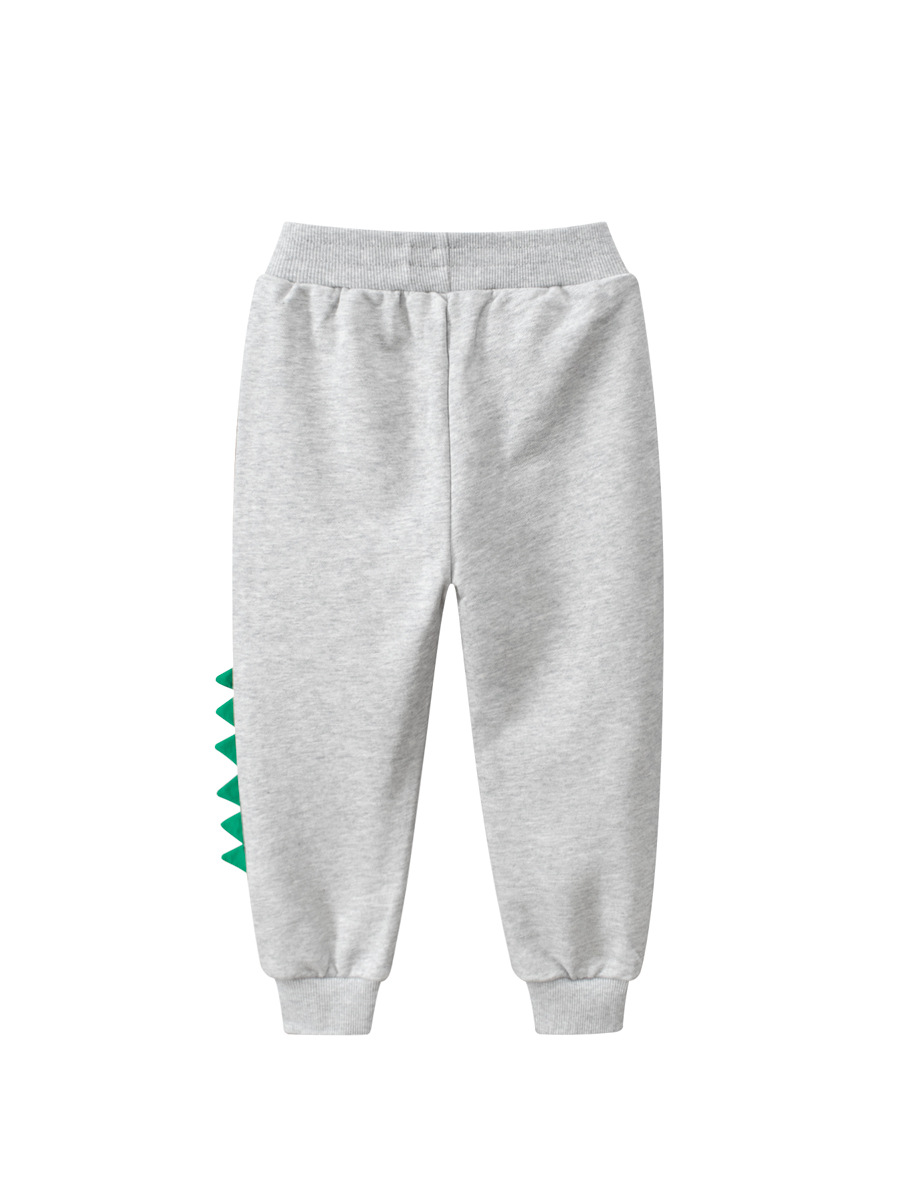 27 niños de estilo coreano ropa para niños suministro transfronterizo pantalones largos deportivos para niños Dinosaurio Bebé pantalones atados al tobillo entrega de una sola pieza image 6