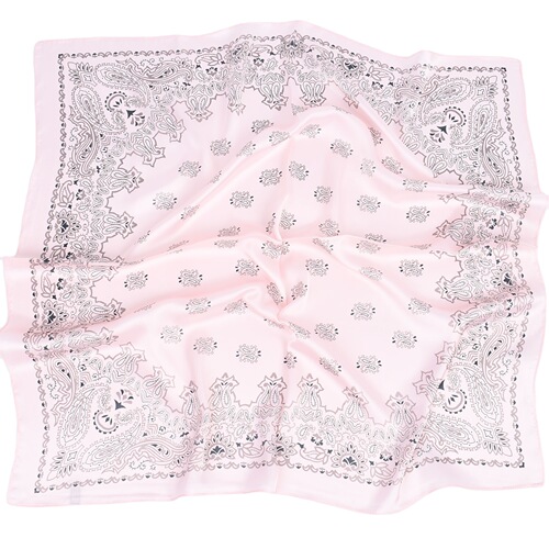 Qianlu new paisley two-color small cashew satin silk 70 silk scarf wholesale small silk scarf