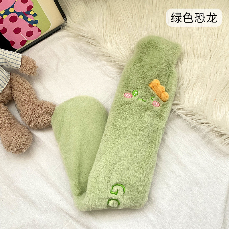 长条暖水袋注水暖手宝 卡通布套女冬天暖被窝加厚PVC灌水热水袋|undefined