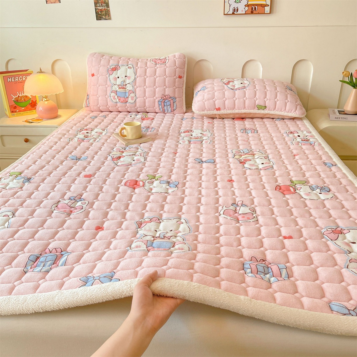 밀크벨벳 매트리스-찻잔고양이