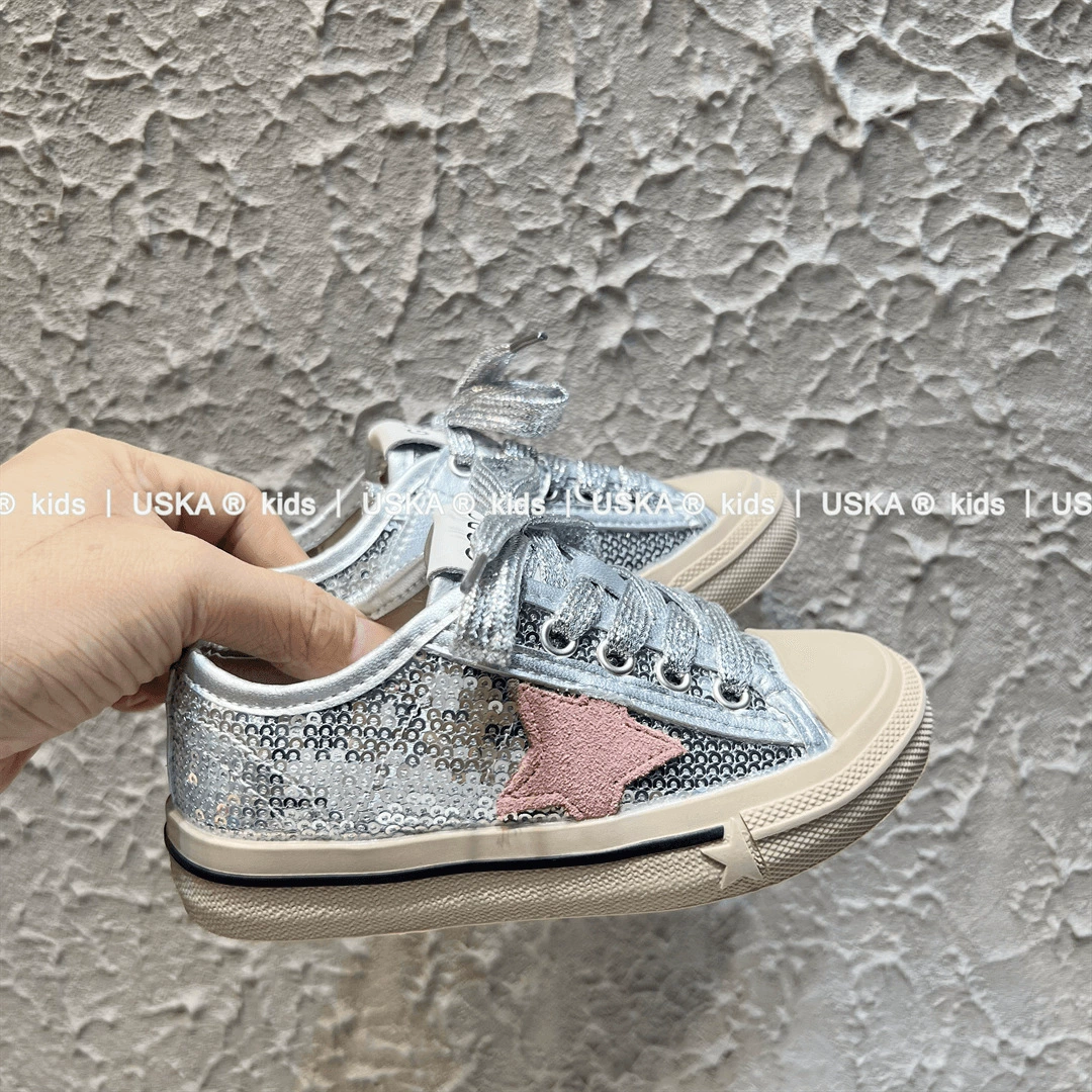 Ретро-лакованные пайетки для ногтей, comfortable white shoes, Южная Корея, новая коллекция, мягкая подошва