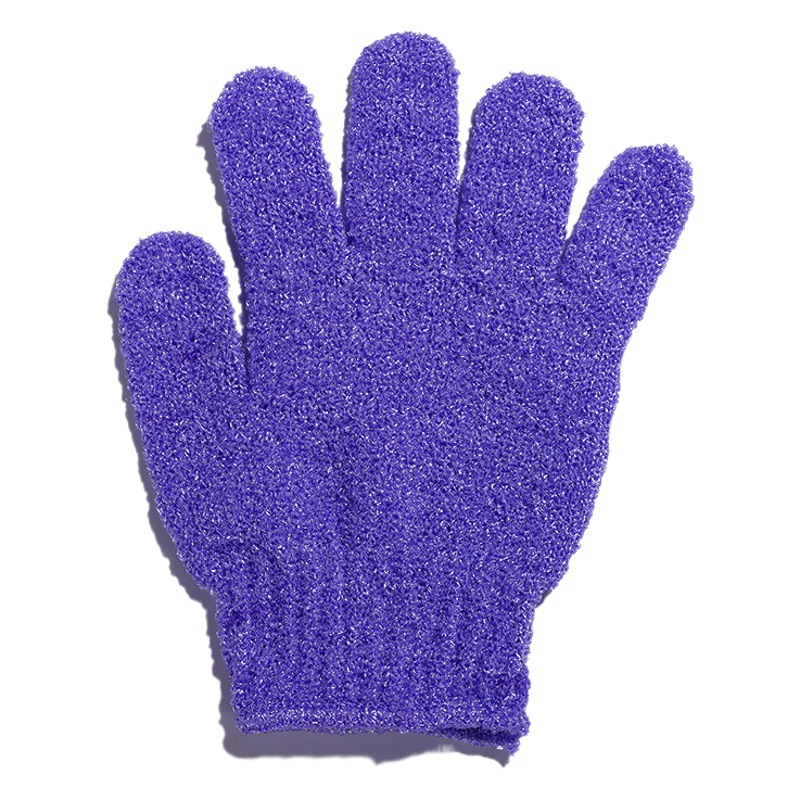 Hogar de doble cara necesidades diarias guantes de baño cinco dedos utensilios de baño Toalla de baño del hotel guantes de nylon