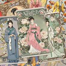 红楼梦MBTI金陵十二钗小卡林黛玉薛宝钗卡牌创意装饰明信片lomo卡