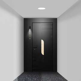 一门一景入户门防盗门子母门别墅大门甲级门进户门精雕铸铝门定货