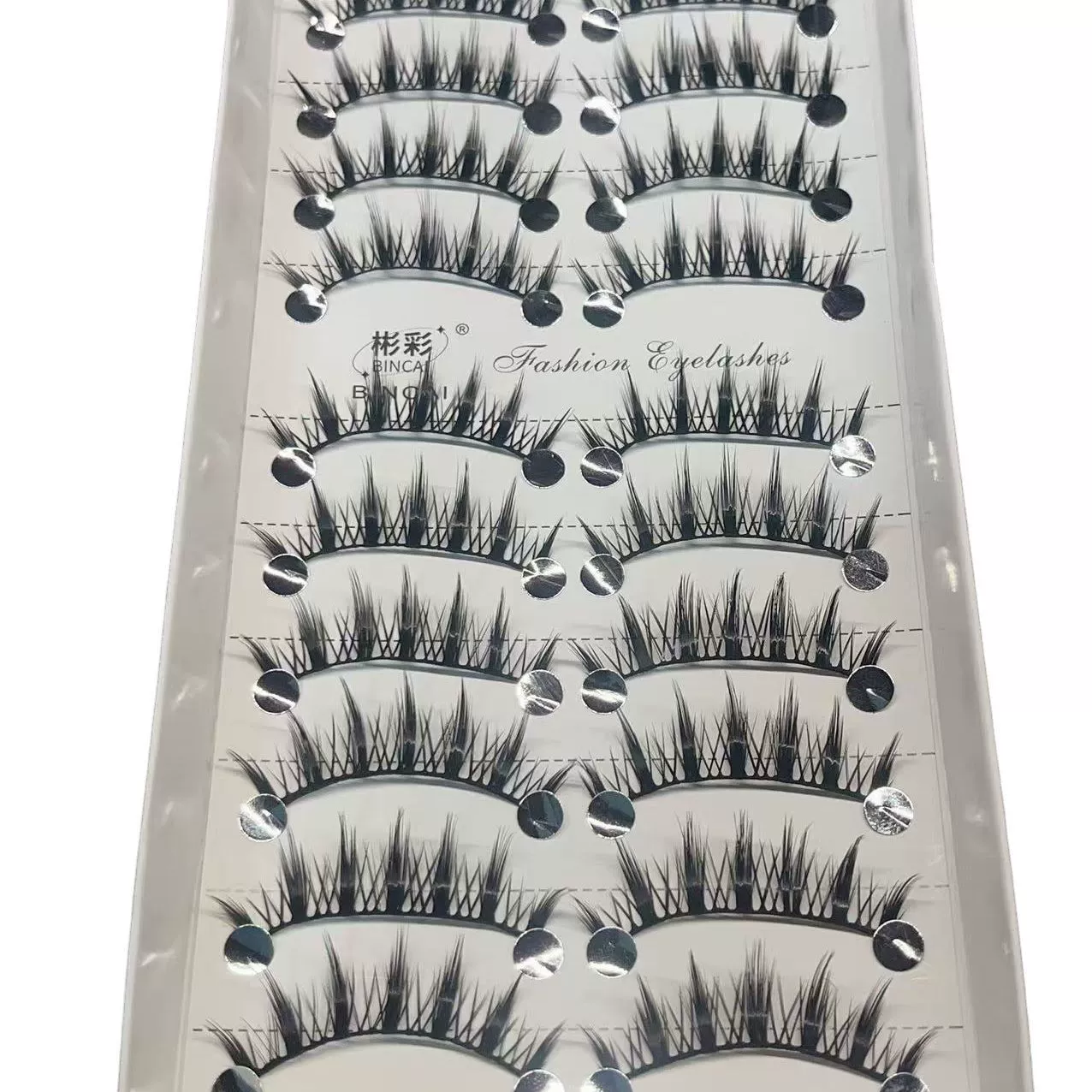 Authentic Bincai false eyelashes QF91 thick cotton thread stem handmade stage makeup group makeup
