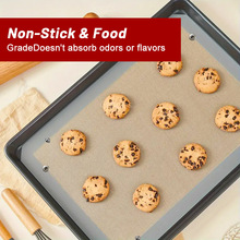 耐高温烘焙烤箱焗炉烤垫曲奇马卡龙饼干防溢垫玻璃纤维带纽扣硅胶