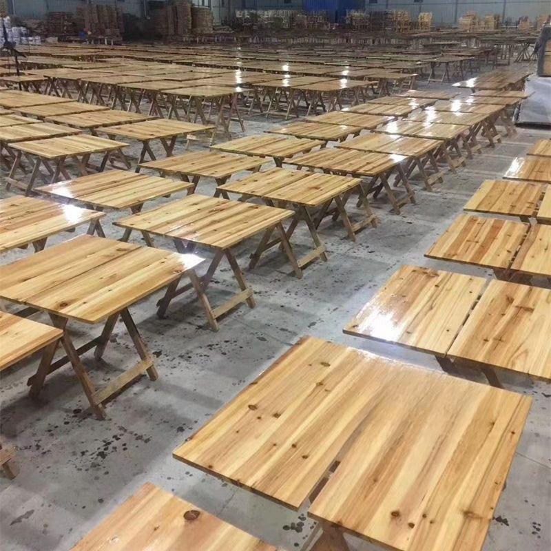 Folding Eight Immortals Table Rural Old Style Table and Chair Multifunctional Solid Wood Table and Chair Round Table Old Style Full Set Folding Heightening Table