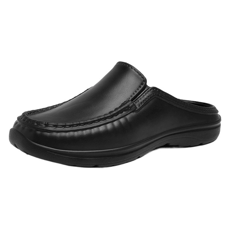 Мужские полусандалии Baotou, летние новые ленивые сабо, мужские нескользящие уличные туфли на толстой подошве, повседневная обувь для вождения