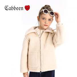 kidsreversiblecoat欧美跨境男童女童同款羊羔绒麝皮双面外套短款