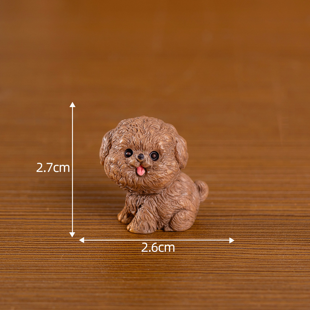 微景観創意かわいい子犬動物手作りブラインドボックスアクセサリー部品オフィスデスクトップミニ置物