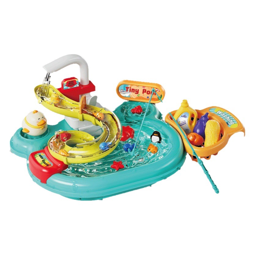 Lavavajillas eléctrico para niños y niñas jugar casa cocina automática agua jugando juguetes educativos pesca Parque Acuático