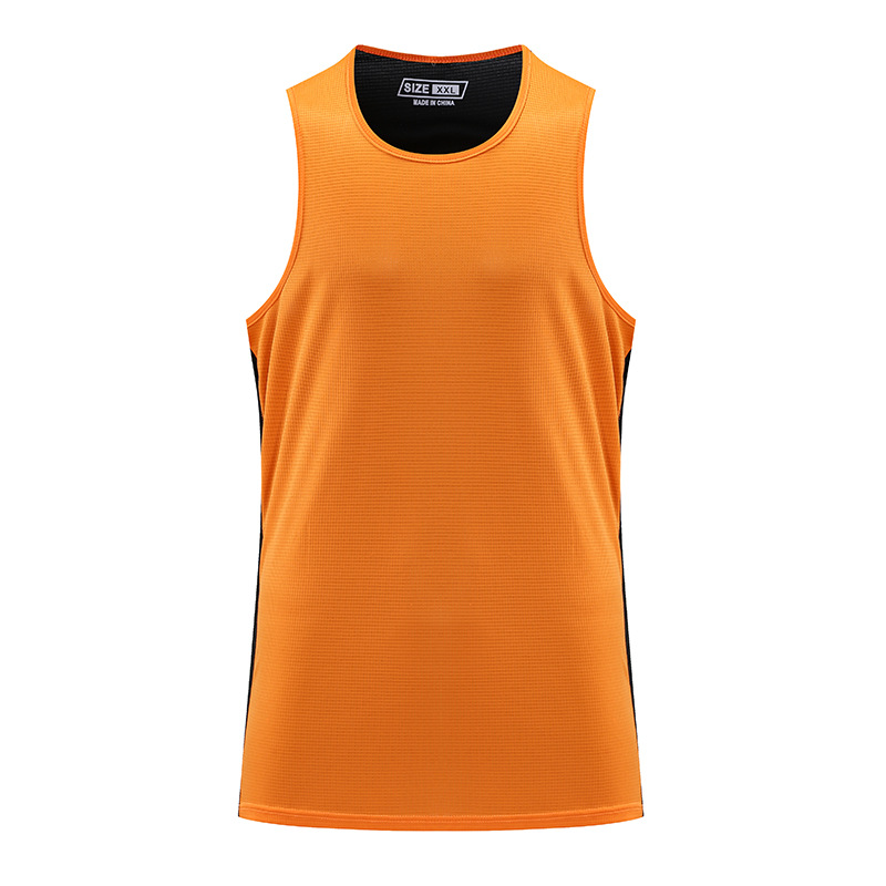 Maratón de verano corriendo Chaleco de secado rápido deportes de hombres y mujeres mismo elástico suelto con sensación de hielo entrenamiento superior ropa de fitness