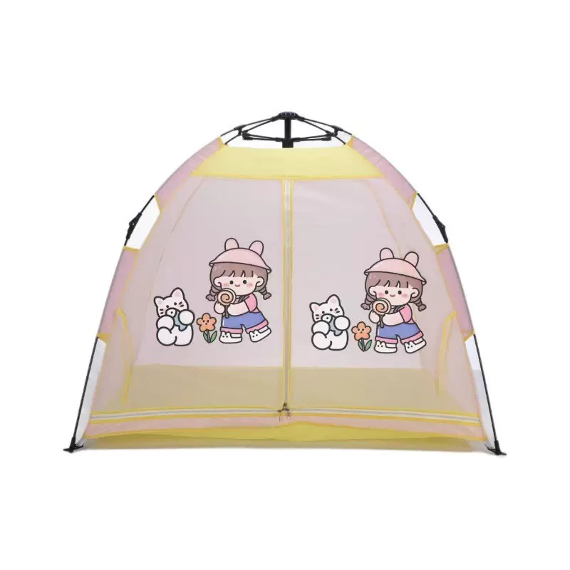 儿童室内帐篷可折叠全自动弹开游戏屋可折叠 户外露营透气防蚊虫