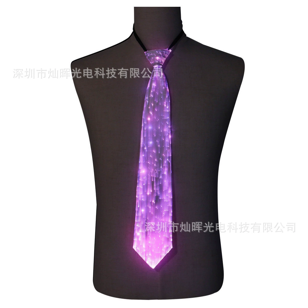 Красочная светлая ткань Светодиодная волоконно-оптическая ткань ткань вышитая кружевная боковая одежда свадебная красочная декоративная ткань крутая