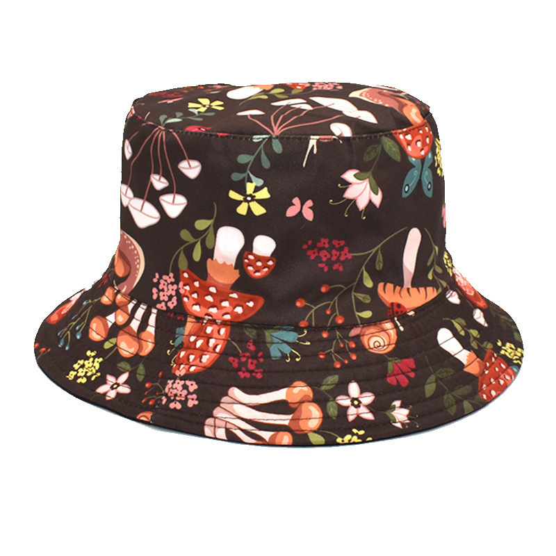 Unisex Lässig Hip Hop Pilz Breite Traufen Bucket Hat display picture 10