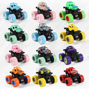 Internet-famous inertia four-wheel drive off-road vehicle Children's boy model car stall stunt toy car fall-resistant car