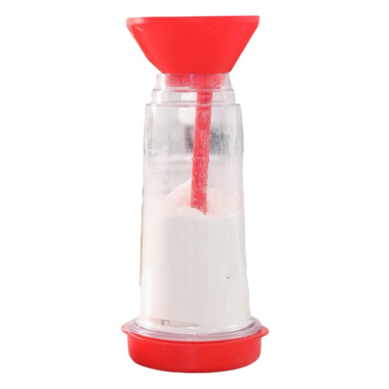 Nueva licuadora de harina tamiz giratorio de harina de mano taza utensilios para hornear en el hogar de plástico tamiz de harina semiautomático