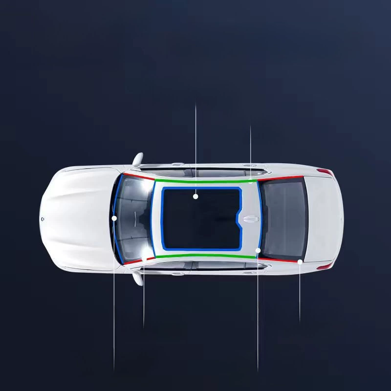 car window seal front and rear windshield universal roof-proof water leakage waterproof strip rain protection T-shaped