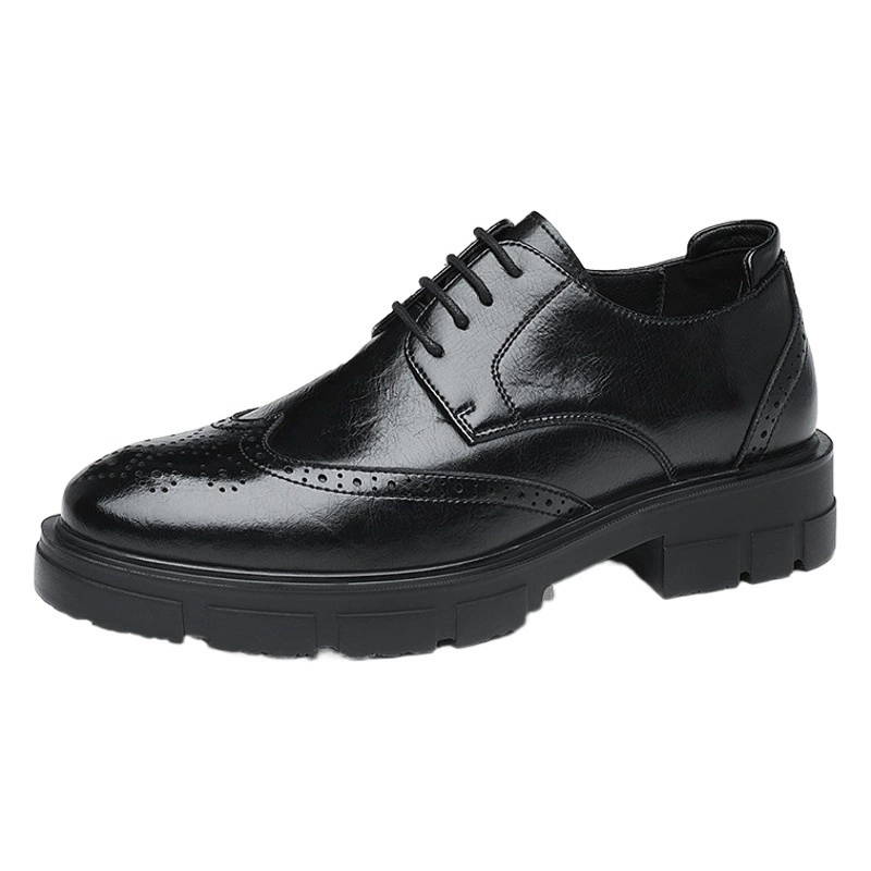 Мужские кожаные туфли с эффектом увеличения роста (10 см), винтажные, повседневные, деловые, с эффектом увеличения роста (8 см), в британском стиле, модные свадебные туфли для жениха.