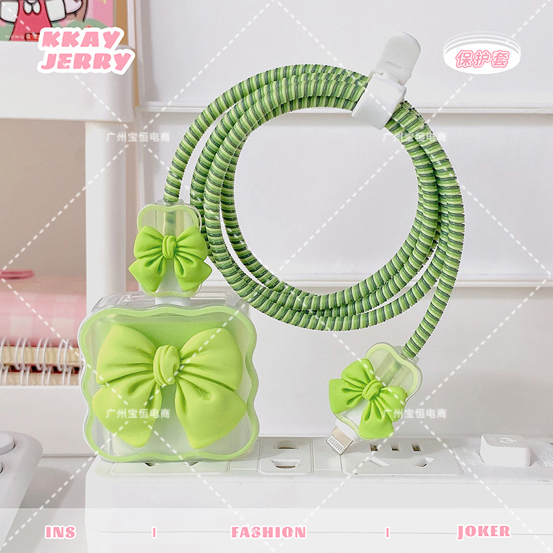 Apple 14 cable de datos cubierta protectora adecuada para el teléfono móvil 13 cargador cabeza 20W carga rápida Shell iphone12promax