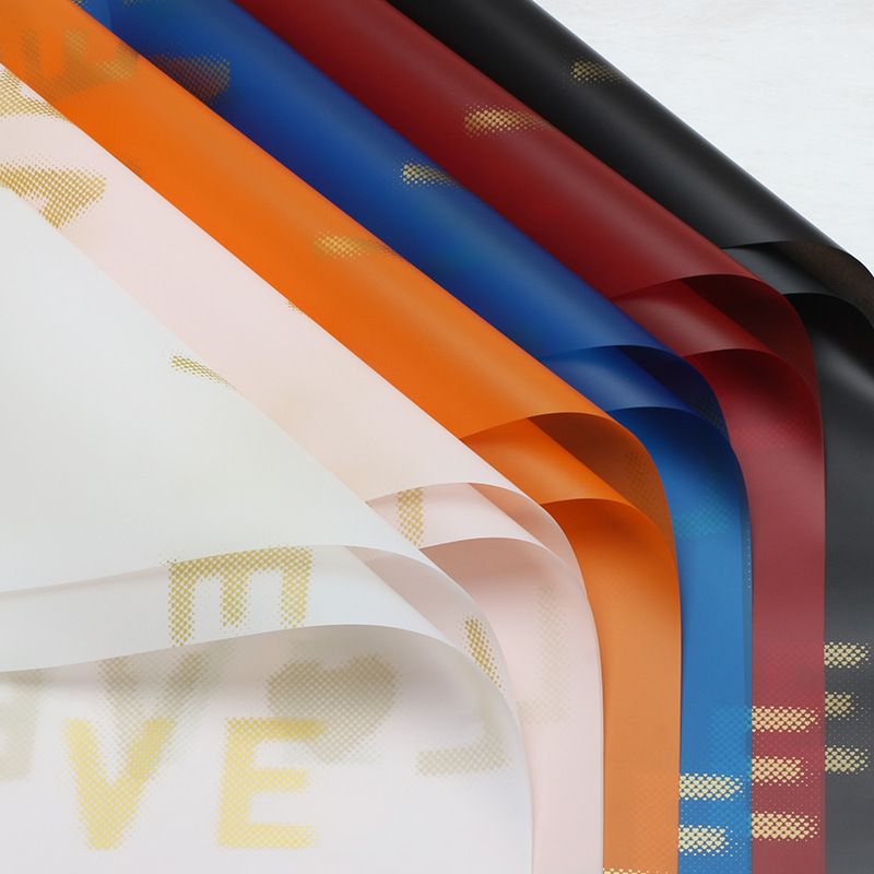 Huaxi comercio exterior transfronterizo Hansu papel de embalaje de flores grandes amor floral impermeable niebla papel florista materiales lotes