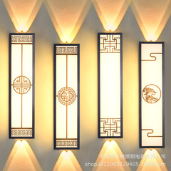 户外壁灯防水新中式射灯庭院别墅洗墙灯室外围墙装饰大门柱子壁灯