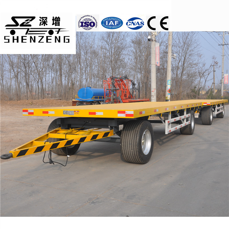 10吨平板拖车 厂内转运平板拖车 青草拖车 运输拖挂车