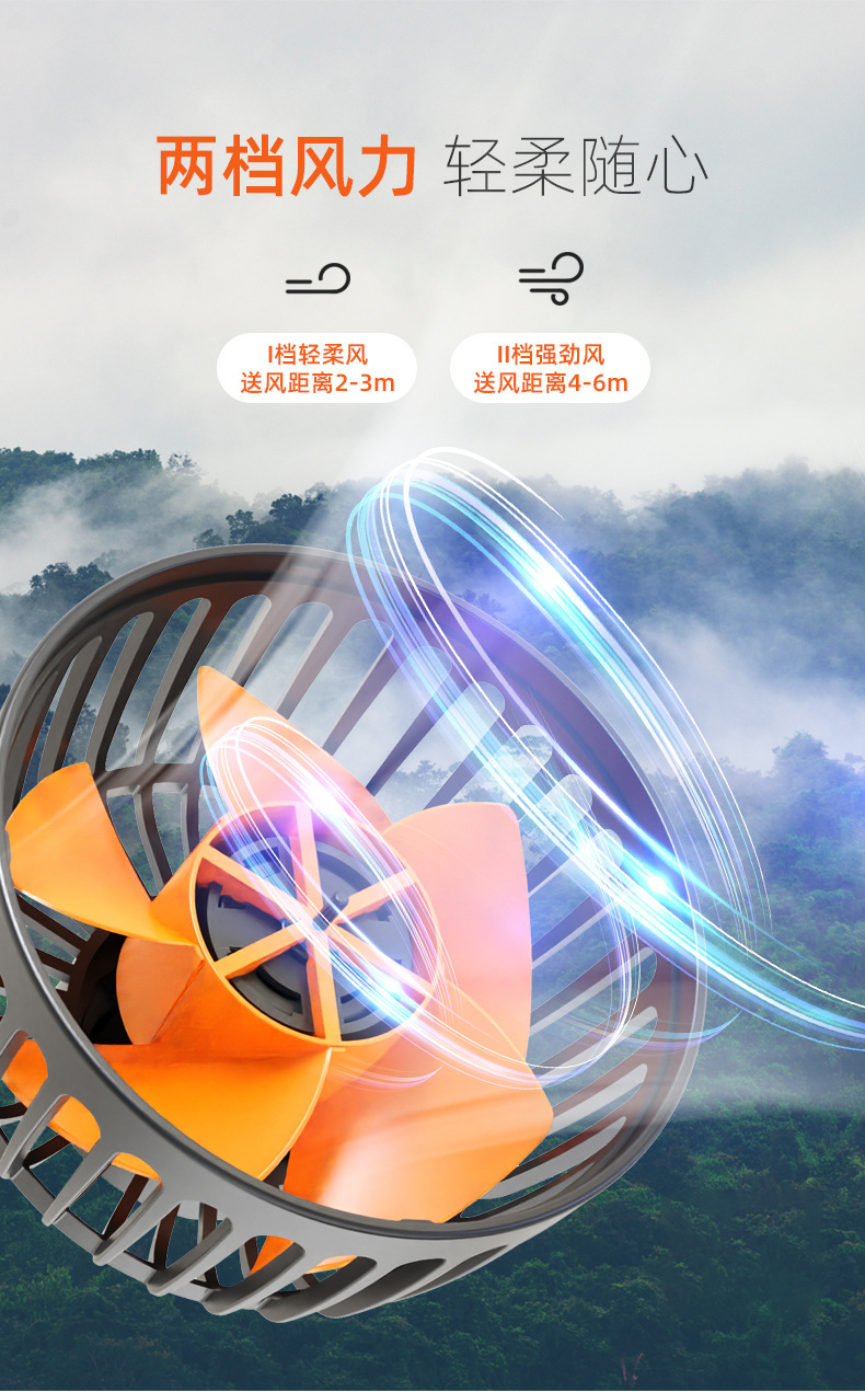 New Energy Vehicle Fan, Three-Head Fan, Summer 12V/24V Car and Truck Dedicated Silent USB Mini Fan