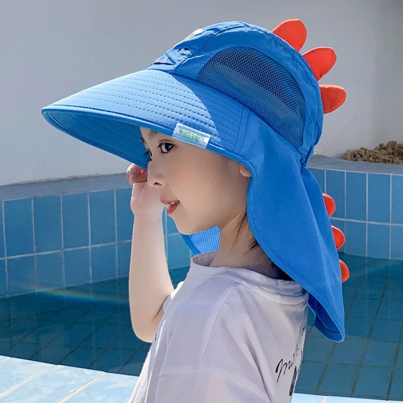 Nuevos niños bonitos animales sombreros solares para niños y niñas sombreros de sol anti-UV de verano sombreros de pescador de primavera y otoño