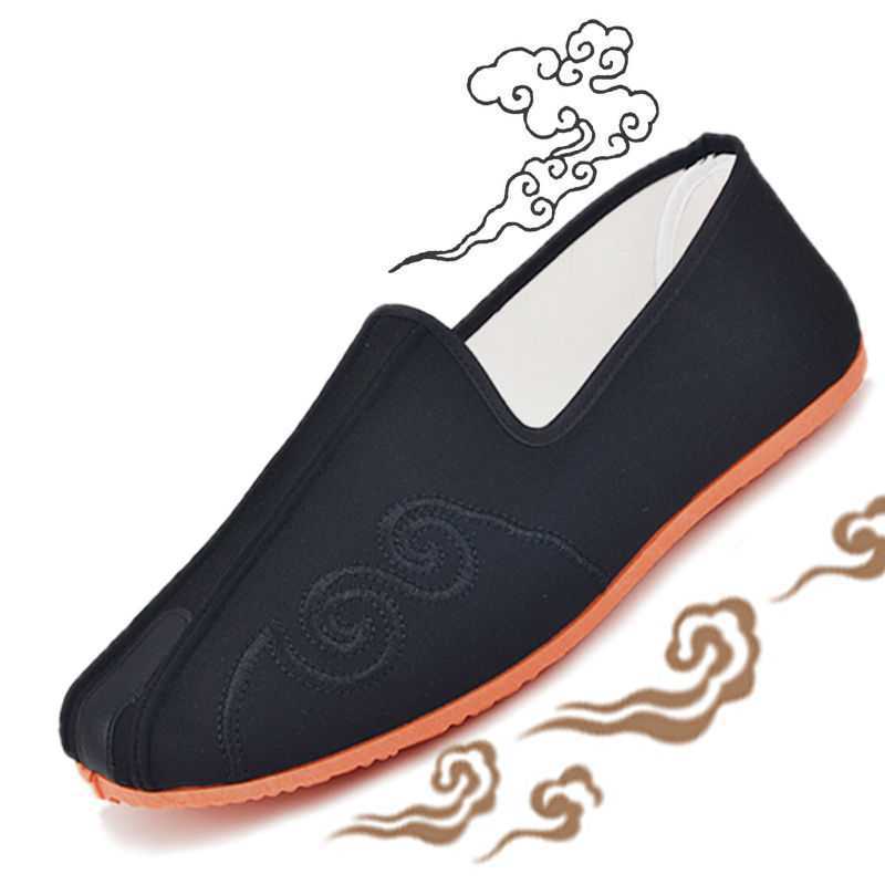 Old Beijing cloth shoes Chinese style Retro Sengxie Cloud cluster tradition Old shoe Black cloth shoes Kung fu shoes