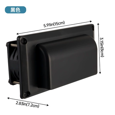 RV modified accessories 12V car Other Car Modifications - rv-range-hood-exhaust-fan-black