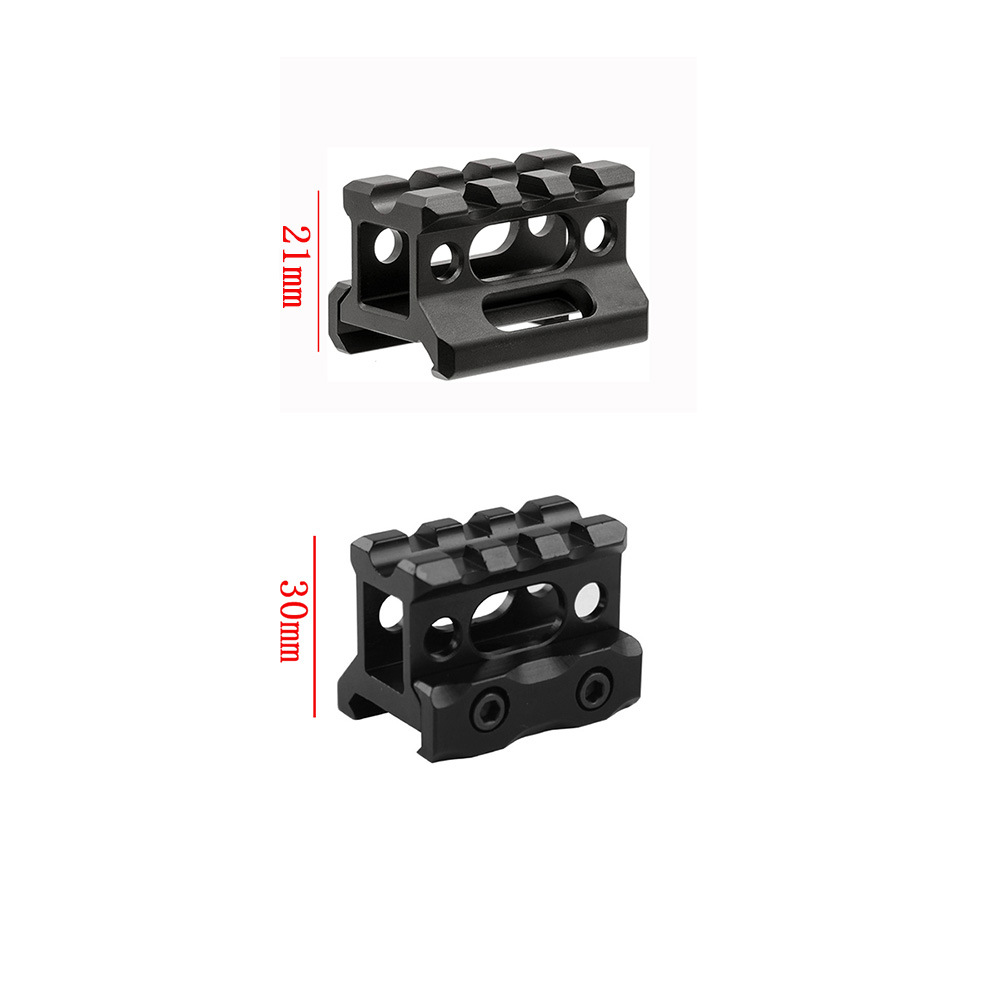 Factory Cross-border Targeting Mirror Red Dot Hollow Aluminum Alloy Height Stand 20mm